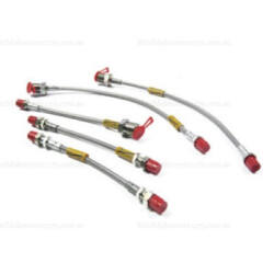 KIT FLEXIBLES DE FRENO (4) Y EMBRAGUE ACERO (COMPETICION) - GOODRIDGE. SKU C-AJJ4027