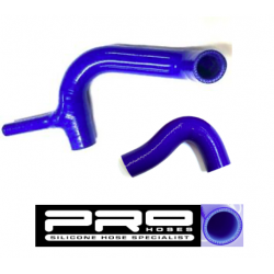 KIT MANGUERA SUPERIOR E INFERIOR  (MALLA DE KEVLAR) CON SILICONA AZUL. SKU C-GRHKSILICONE-BLUE