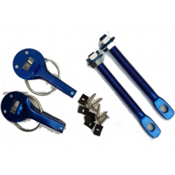 GANCHOS SEGUROS DE CAPO ANODIZADO AZUL. SKU BSP002
