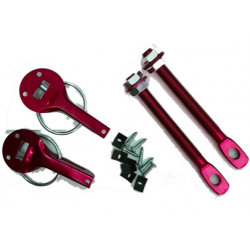 GANCHOS SEGUROS DE CAPO ANODIZADO ROJO. SKU BSP003