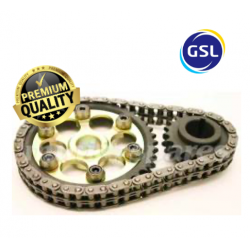 KIT CADENA DE DISTRIBUCION AJUSTABLE DOBLE REPLICA KENT S12 (HV12) (GSL). SKU S12-GSL