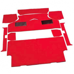 SET ALFOMBRA ROJA MINI (IMPORTADO UK), 9 PIEZAS, ROJO. SKU CARPET05