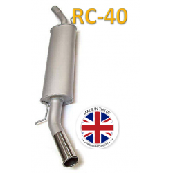 SILENCIADOR RC-40 CLASSIC; con SALIDA ROLLER A.INOX. SKU RC40-010
