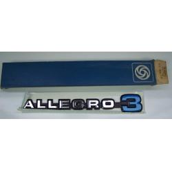 INSIGNIA ADHESIVA ALLEGRO 3. SKU EAM7719
