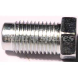 NIPLE CAÑERIA DE FRENO (LARGO). UNF 3/8x24UNF. SKU TM606031