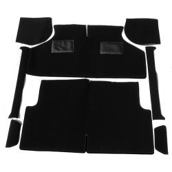 SET ALFOMBRA MINI (IMPORTADO UK), 9 PIEZAS, NEGRO. SKU MS126