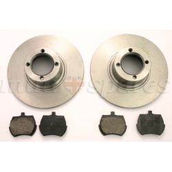 KIT DOS DISCOS Y PASTILLAS DE FRENO GT O ROVER 8.4. SKU MSSK014