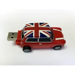 PENDRIVE USB 8G / COLOR ROJO/UK (Pregrabado con Catalogo Minispares y manual de despiece). También disponible en otros colores.. SKU PENDRIVE-8Gb-ROJOUK