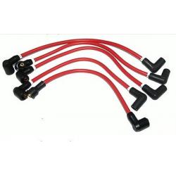 CABLES DE BUJIA SILICONA 8MM ROJO (SET DE 5). SKU GHT241GLS-RED