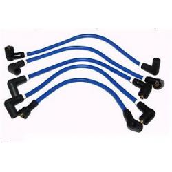 CABLES DE BUJIA SILICONA 8MM AZULES (SET DE 5). SKU GHT241GSL-BLUE