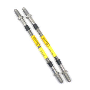 FLEXIBLES DE FRENO TRASERO (MALLA ACERO) PAR (TAMBOR). SKU GBH250SS2