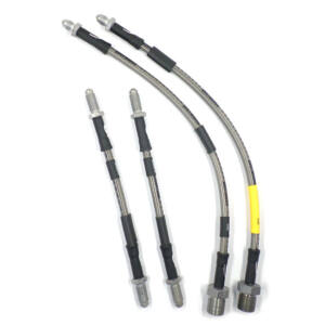 KIT FLEXIBLES DE FRENO (4) (MALLA ACERO) 2 DELANTEROS Y 2 TRASEROS. SKU GBHKSS