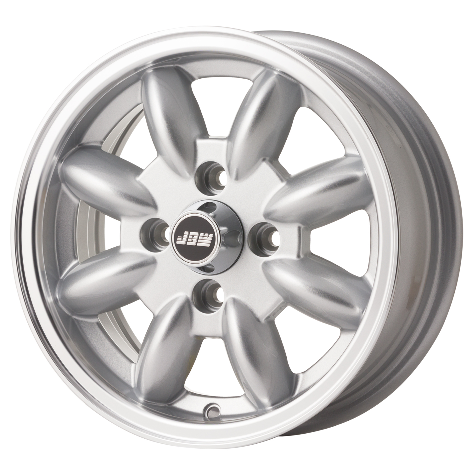 LLANTA JBW 5X13" MINILIGHT (SET DE 4) CON TUERCAS Y CENTROS. SKU JBWMNL513