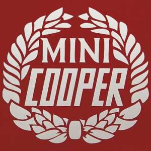 LOGO ADHESIVO COOPER (BLANCO) (PAR) - LAURELES. SKU MSA1127MP