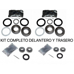 KIT COMPLETO RODAMIENTOS TRASEROS Y DELANTEROS (1959/1999) DISCO O TAMBOR. SKU GHKKITGSL