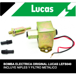 BOMBA DE BENCINA ELECTRICA ORIGINAL LUCAS (LEFS040). SKU LEFS040