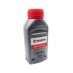 LIQUIDO DE FRENOS WURTH  DOT4 250ml. SKU WURTH-DOT4-250CC