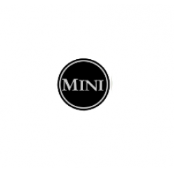 EMBLEMA 27MM MINI NEGRO (VOLANTE O POMO). SKU 27mm-MINI-NEGRO