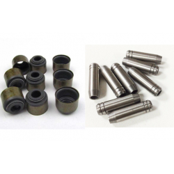 SET GUIAS Y RETENES DE VALVULAS (8 GUIAS DE ACERO) + RETENES ALTA CALIDAD. SKU 12G1963-ADU4905