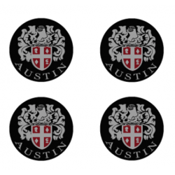 4 X EMBLEMA 42MM AUSTIN (CENTRO LLANTA). SKU 42mm-AUSTINx4
