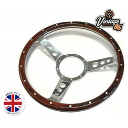 VOLANTE 13" MADERA OSCURA INGLES MOUNTNEY VINTAGE 65 (Copy). SKU VINTAGE65D