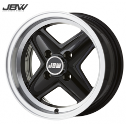 LLANTA JBW 6X13" REVOLITE (SET DE 4) CON TUERCAS Y CENTROS. SKU JBWREV613