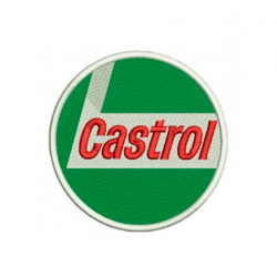 PARCHE BORDADO CASTROL REDONDO 7.5CM. SKU CASTROLPARCHE
