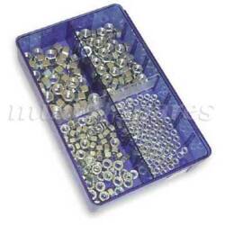 CAJA TUERCAS PLANAS UNF  3/16", 1/4", 5/16", 3/8". SKU GMS115