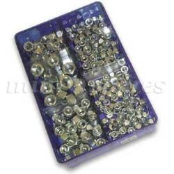 CAJA TUERCAS CON SEGURO UNF  1/4", 5/16", 3/8", 7/16" y 1/2". SKU GMS116