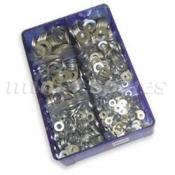 CAJA GOLILLAS PLANAS UNF  3/16", 1/4", 5/16", 3/8", 7/16" Y 1/2". SKU GMS126